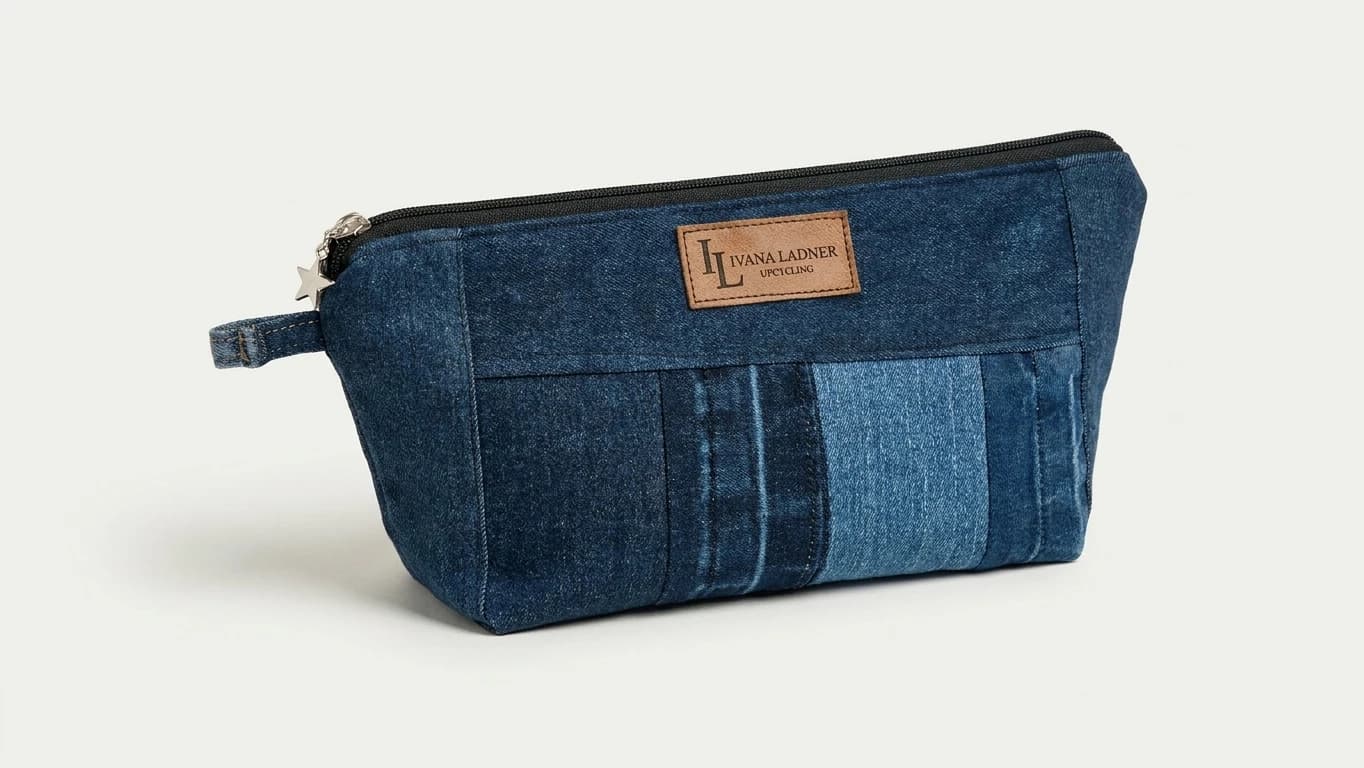 Neceser Denim Índigo & Bloques Texturados - Ver imagen 1