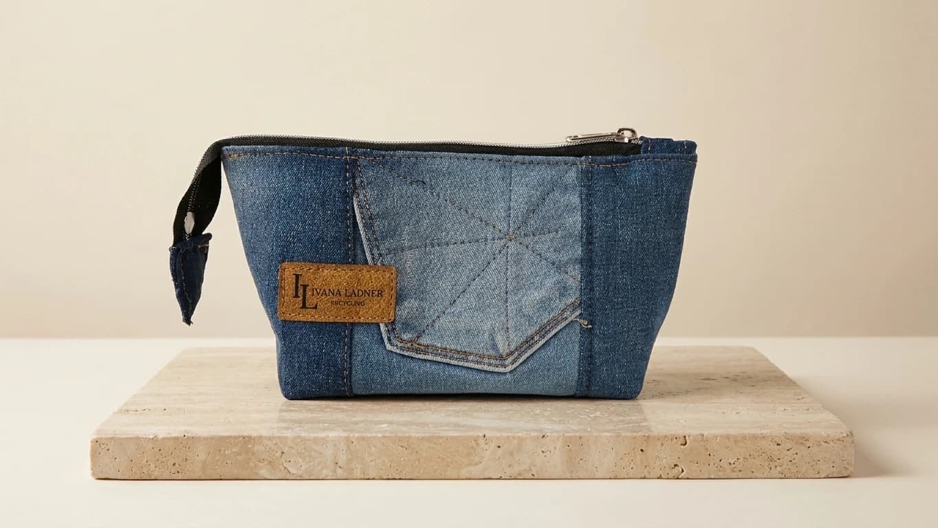 Neceser Denim Geometría Índigo - Ver imagen 1
