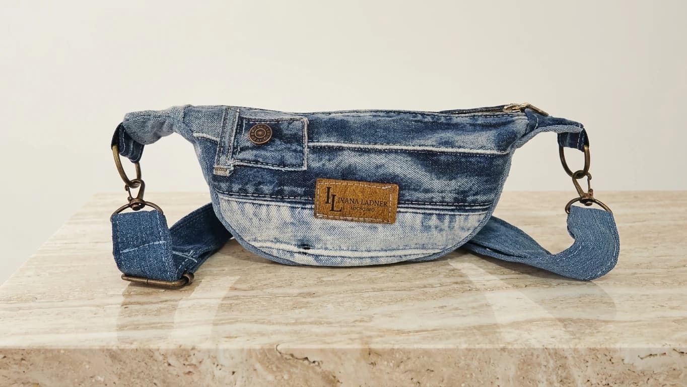 Riñonera Denim Nevado & Herrajes Bronce - Ver imagen 1